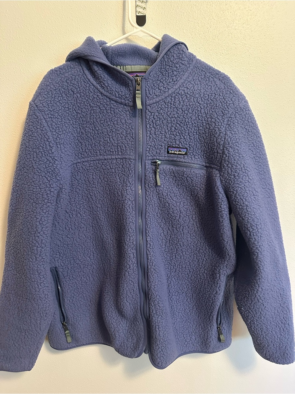 Patagonia Women’s Purple Hooded Fleece Jacket